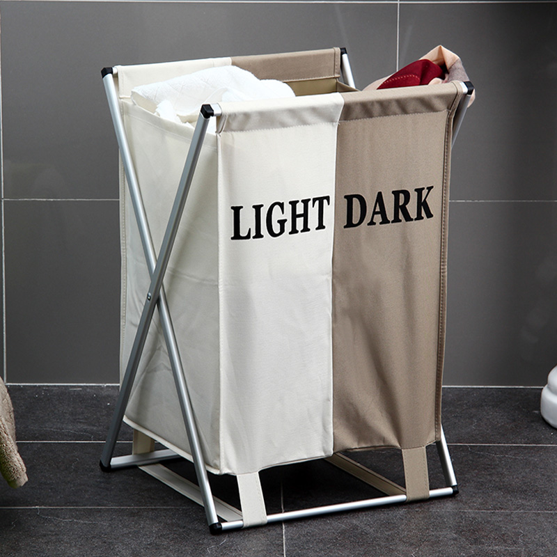 Creativity Passable Fold Double G Oxford Cloth Finishing Bag Dirty Laundry Basket Clothing Containing Basket Clothing Collection Bag