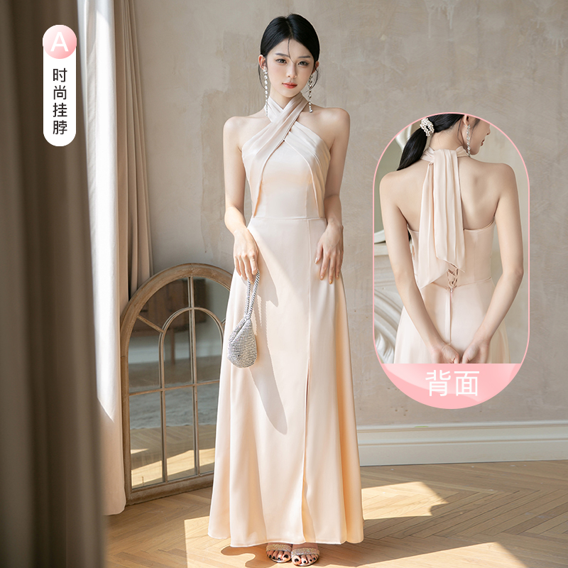  XXL+Champagne color 822 hanging neck A long model   + $1.57 