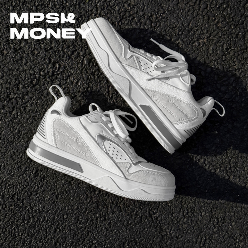 Mpsk 7cm Height-Increasing White Sneakers, Versatile Retro Gray-White Sports Casual Sneakers, New Summer Men's Shoes Mpsk 7cm Height-Increasing White Sneakers, Versatile Retro Gray-White Sports Casual Sneakers, New Summer Men's Shoes