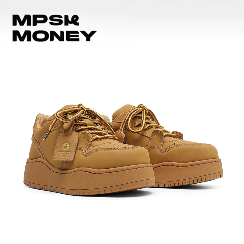 Mpsk Thick-Soled Brown Casual Sneakers 2026 Summer New Height-Increasing Men's Shoes Niche Trendy Retro Loafers