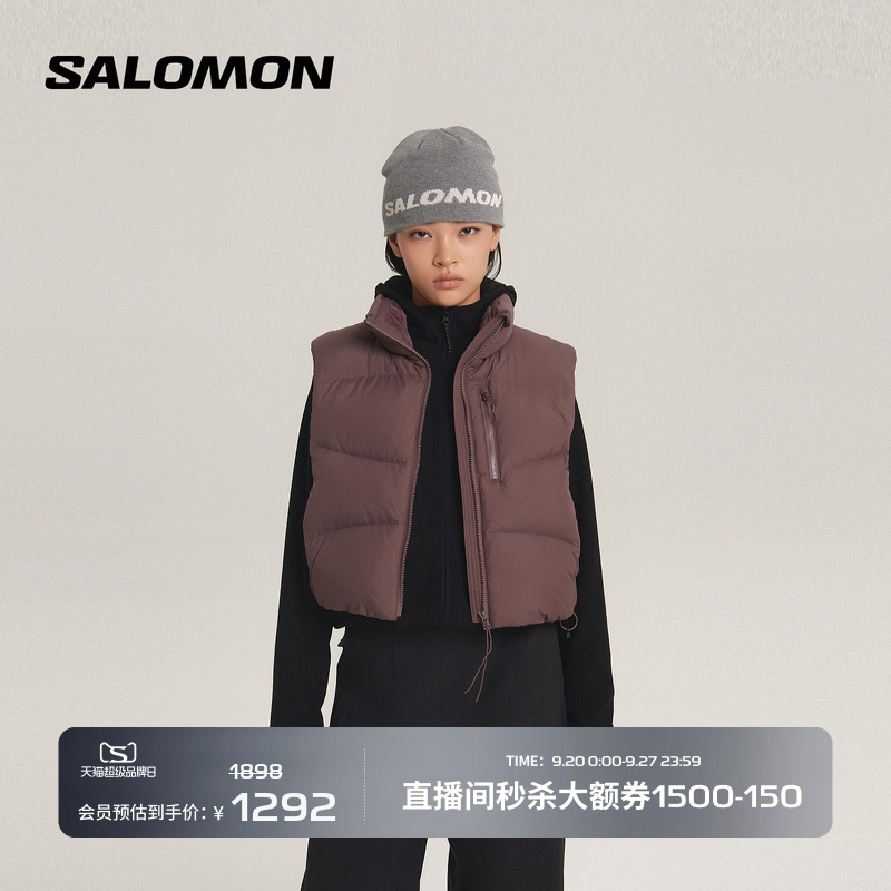 Salomon Salomon Outdoor Women's Warm Goose down Vest Slate down Vest W Salomon Salomon Outdoor Women's Warm Goose down Vest Slate down Vest W
