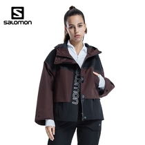 Salomon Salomon womens outdoor stormtrooper hard shell jacket spring new sports jacket waterproof