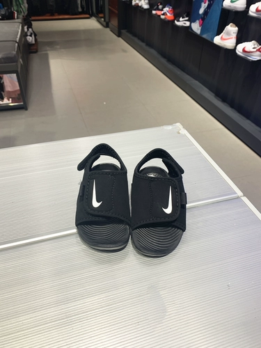 Nike, модные детские босоножки для мальчиков с открытыми пальцами ног на липучке, пляжная обувь