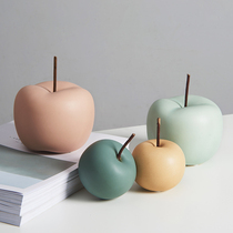 Nordic ins Wind hipster ceramic apple ornaments home accessories creative living room office decorations