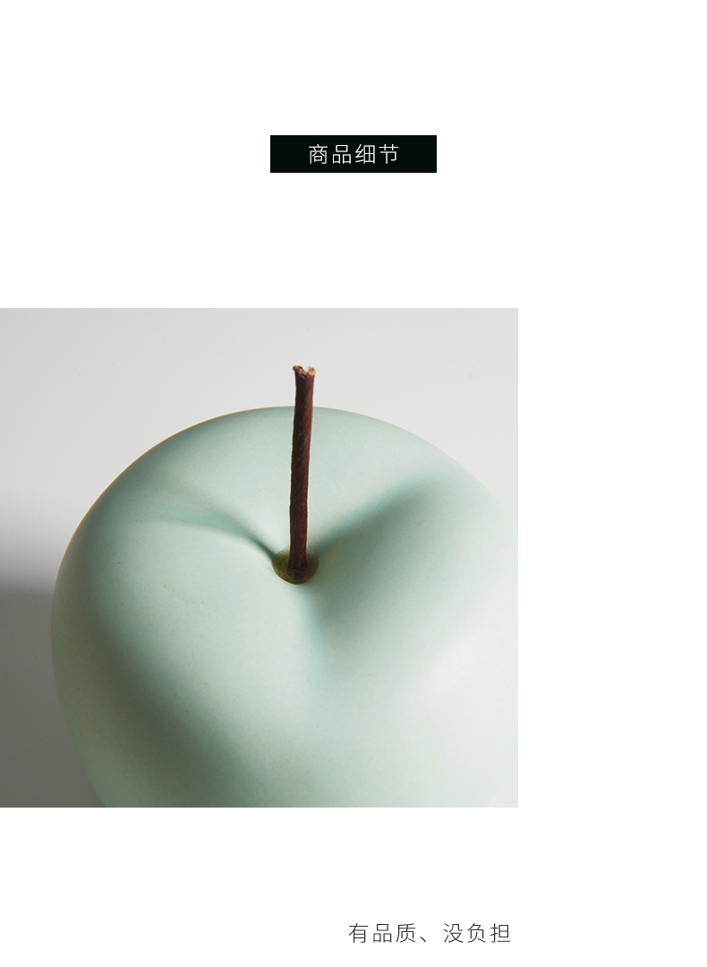 Nordic ins wind small ceramic apple furnishing articles household act the role ofing is tasted fresh creative office sitting room adornment ornament