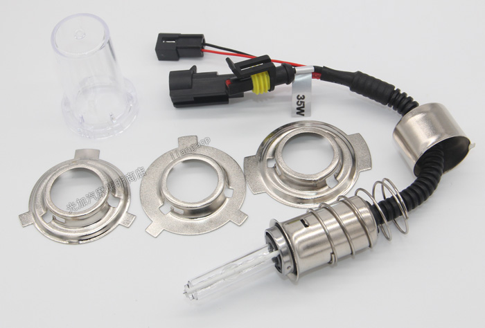 Đích thực hàng rào đá bóng đèn Xenon H6 đu góc bulb xe máy Xenon bulb 55W35W12V đèn pha sửa đổi HID đèn pha bi cầu xe máy
