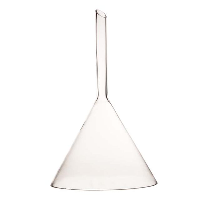 Triangular funnel glass 50 short tube 60 standard 75 short neck 90 tapered 120 funnel 150180240300mm