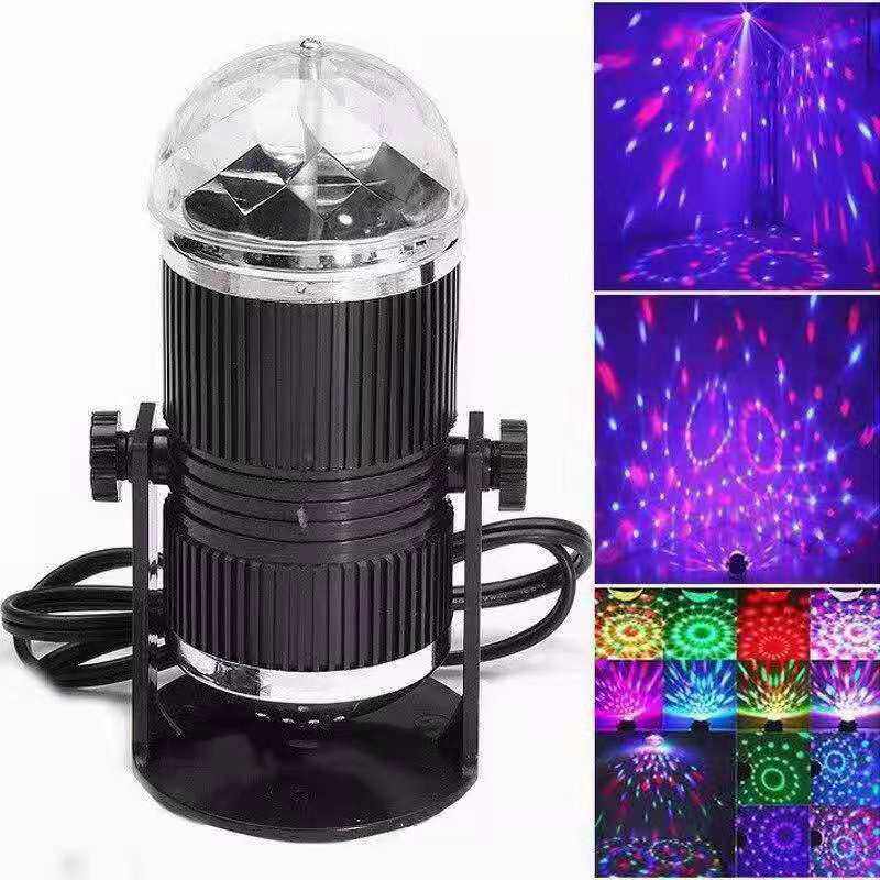 MP3 magic ball sound control magic ball LED small rotating ball laser small magic ball rotating light KTV bar professional colorful lighting