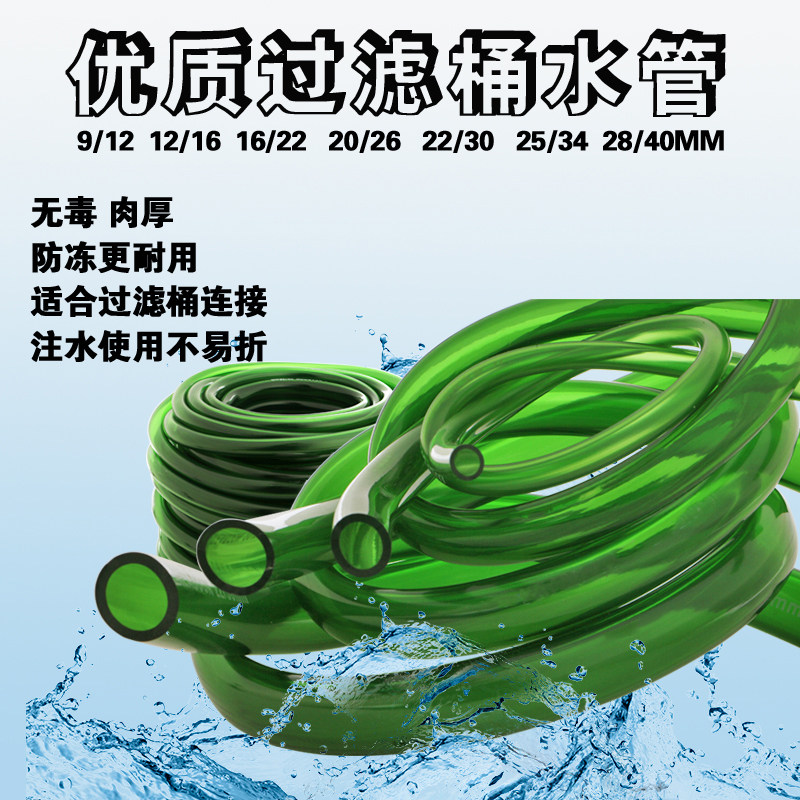 Water pump hose water pipe fish tank plastic in and out water pipe 12 16 16 22 3 minutes 4 minutes fish tank simple water change
