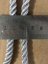 Silver wire three-strand rope Silver decorative rope Silver onion rope door frame inlaid rope clothing display decorative rope edge rope