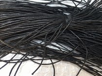 Black tag line black cake box wax line black core tag rope necklace handmade wax thread 120 m