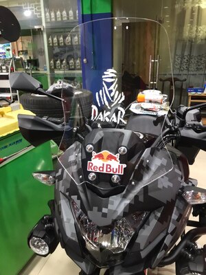 Kawasaki Versys-X 300 Kawasaki X300X 300x modified heightened windshield front windshield goggles