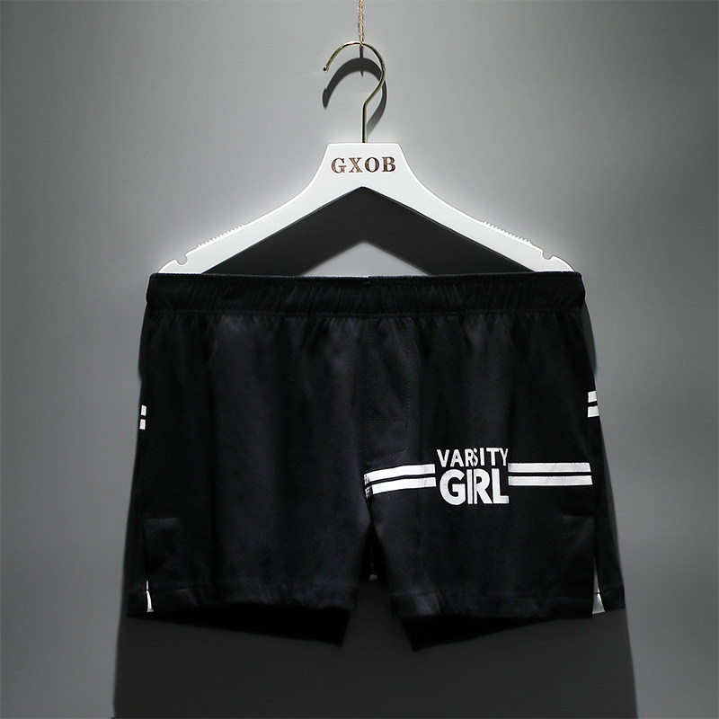 Loose men's underwear men's boxer pants pure cotton summer thin section breathable personality trend sports boxer shorts head