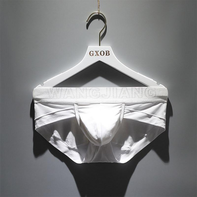 3 men's underwear Male Triangle pants Comfort Modale Low Waist Breathable Personality Apostles Pure Color U Convex Shorts Head