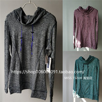 Foreign trade Canada original single pile pile high collar quick-drying high stretch outdoor sports running yoga long sleeve pullover sweater