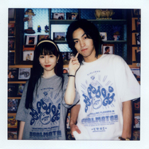 Jiu Niu ball ALOHA couple short-sleeved T-shirt