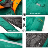 Демисезонный флисовый хлопковый пуховик для работы, куртка