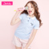 Desa cô gái t-shirt mùa hè váy chính thức hàng đầu của trẻ em POLO khí áo baby công chúa áo sọc Disa trẻ em trang phục. 