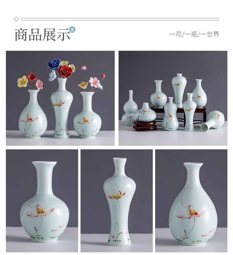 Jingdezhen creative new Chinese style ceramic floret bottle POTS desk study of the sitting room TV ark, the table flower arranging furnishing articles