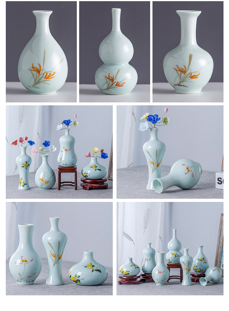 Jingdezhen creative new Chinese style ceramic floret bottle POTS desk study of the sitting room TV ark, the table flower arranging furnishing articles