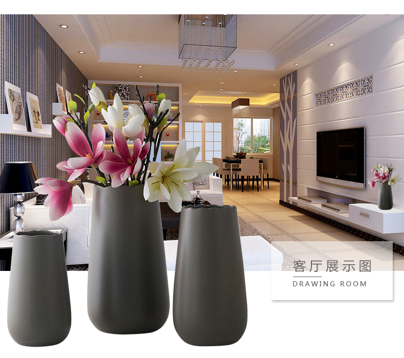 Jingdezhen porcelain vase furnishing articles ceramic bottle arranging flowers sitting room office table northern wind art deco floret bottle