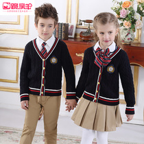 Kindergarten Garden Clothes Spring and Autumn Clothes British Academy Style Shenzhen Pants Childrens School Uniform Primary and Secondary School Students Class Clothes Set Customization