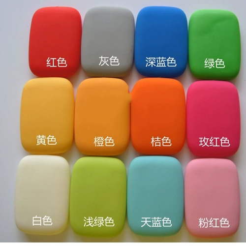 Универсальная квадратная силиконовая ключница подходит для мужчин и женщин, брелок, чехол для проездного и картхолдер, 2 предмета