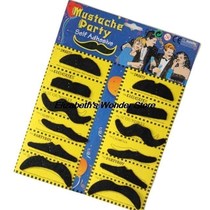 12pcs Fake Moustache Self Adhesive Mustache Fancy Dress Part