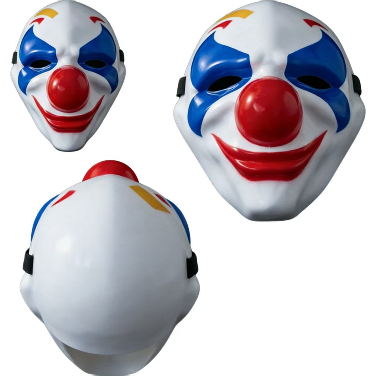 ハロウィンパーティーのコスチューム、奇妙なピエロマスクのコスプレ、ピースエリートの怖いピエロマスク。