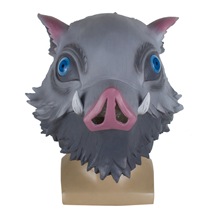 The Ghosts Blade Mask Cos latex headgear Halloween terror cartoon funny prop mouth Pine Inosuke pigs head