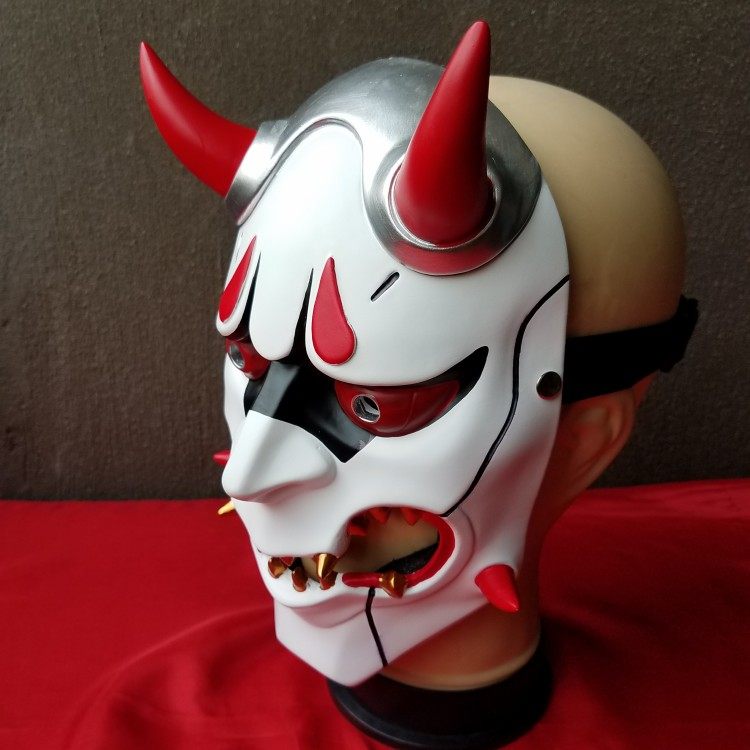 Japanese Hannya Full Face Mask Devil Demon Oni Samurai Prajna Mask