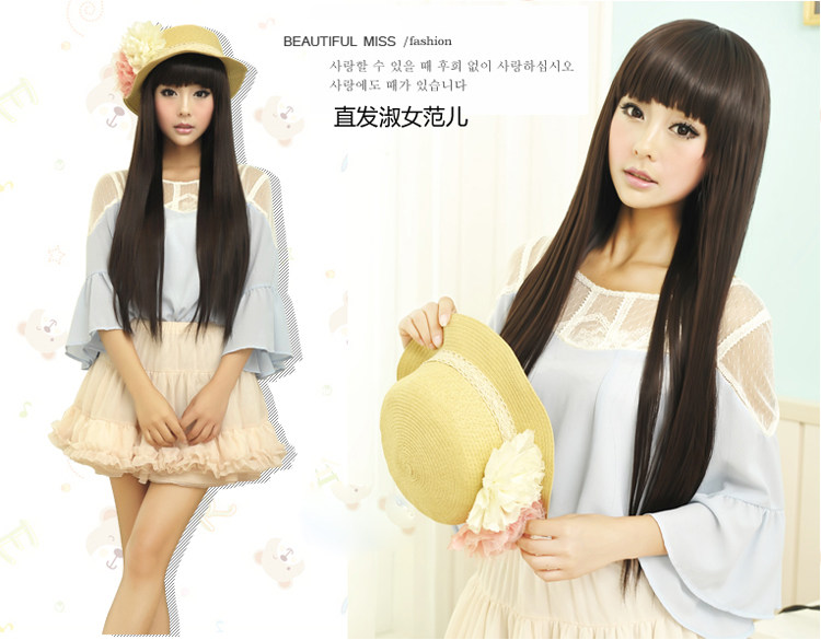 Perruque Long cheveux raides - Ref 2613003 Image 7