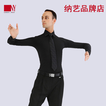 Nayi NY Latin latin suit mens bluses Long Hults Morden dance shirts practie Ad