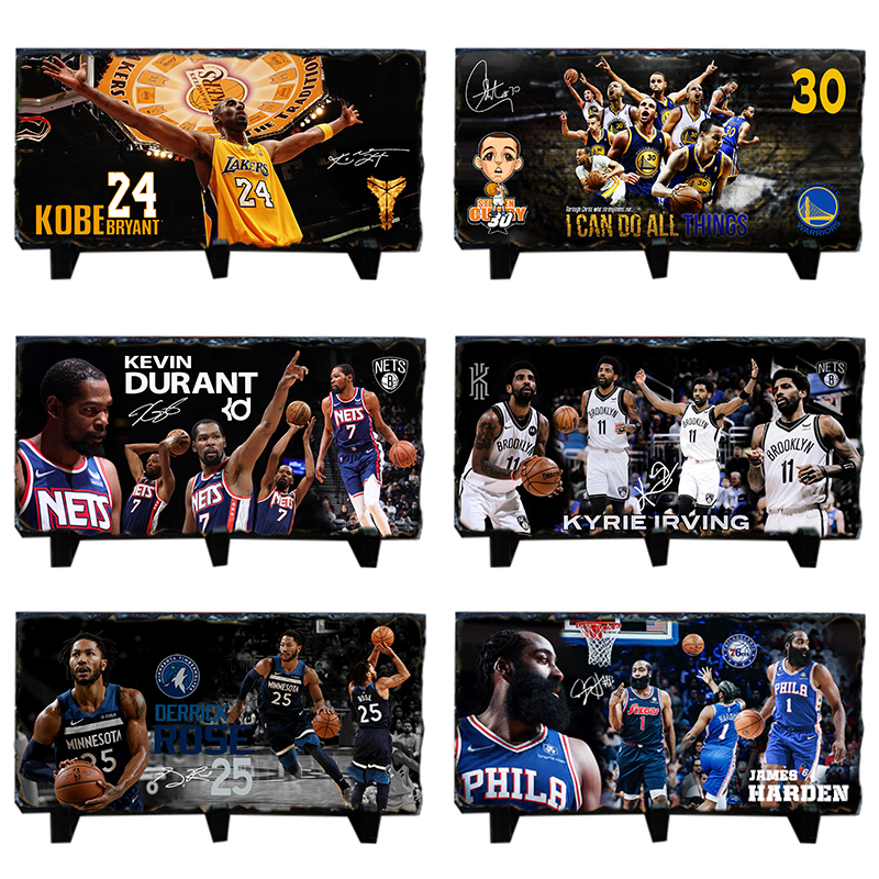 Large Kobe James Currich Down Durant Madiganett around Basketball Rock Appendix Men Gift