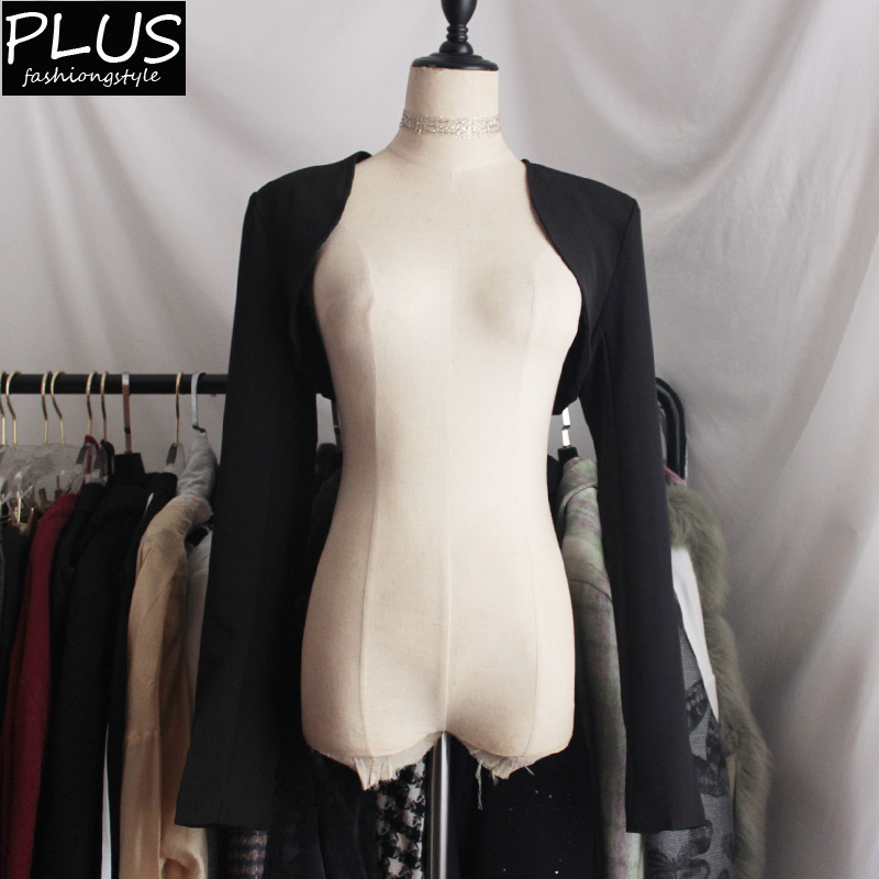 Minimalist Design Blazer for Women, Short Style, Autumn Black, High-End, Elegant, Sexy Vest Top