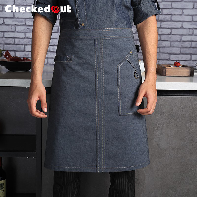 New Chef Half Body Apron Working Dormi To Kitchen Hotel Dining Room Main Kitchen Special Custom LOGO Apron Male