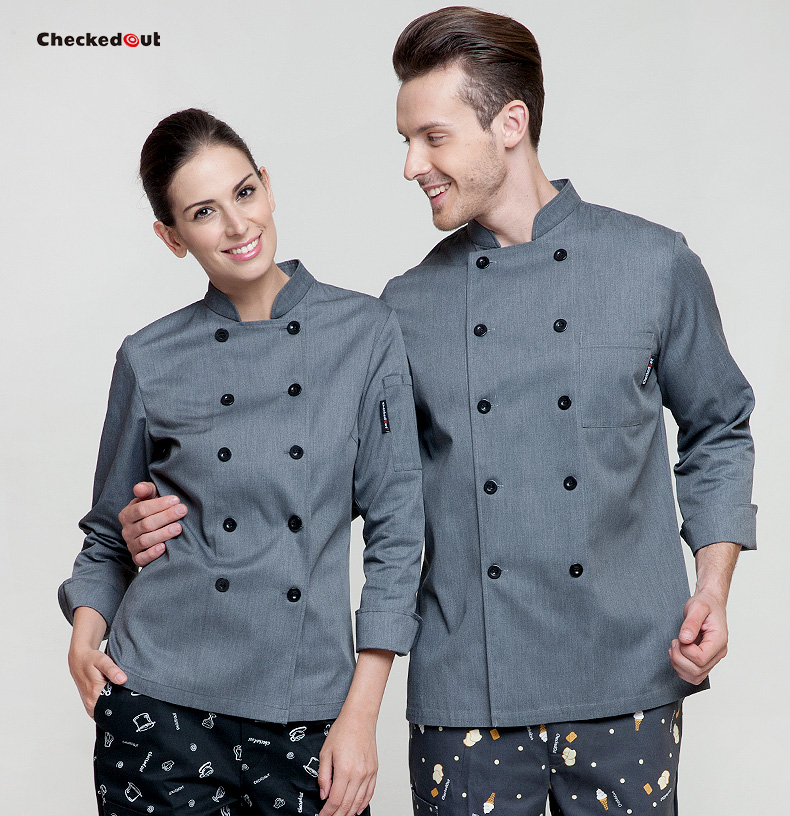 Veste chef cuisinier CHECKED OUT en Toile de coton - Ref 1907659 Image 28