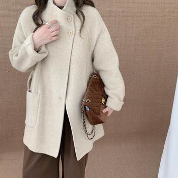 2025 new double-sided woolen autumn and winter new woolen jacket