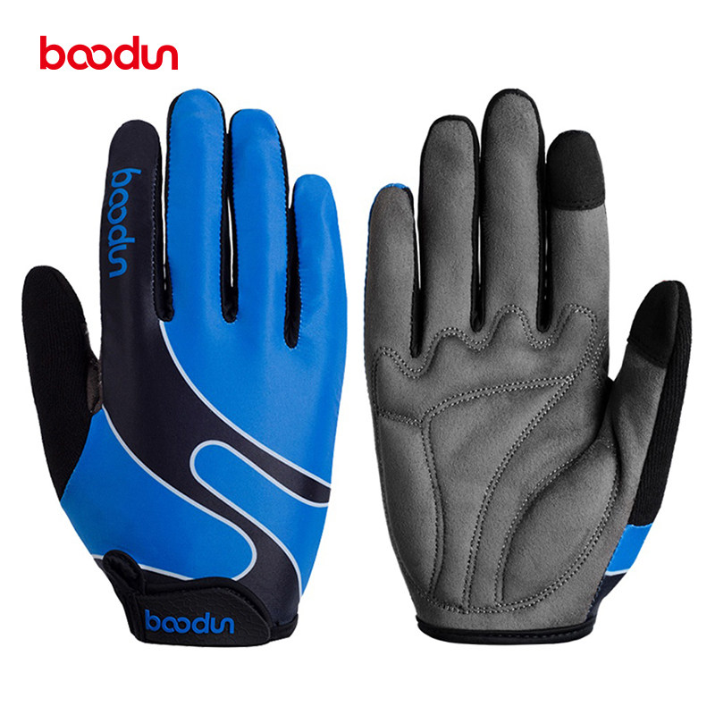 Boodun Spring and Autumn Riding Gloves Mountain Road Cycling Bike Full Length Refers to Shock Absorption Cycling Equipment for Men and Women