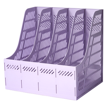 Desktop file basket multi-layer thickened storage rack morandi