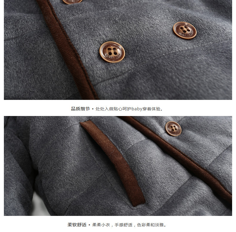 Manteau pour garcon en laine - Ref 2161310 Image 29