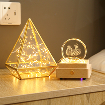 Wedding gift creative high-grade crystal custom ornaments wireless Bluetooth speaker creative birthday wedding gift romantic