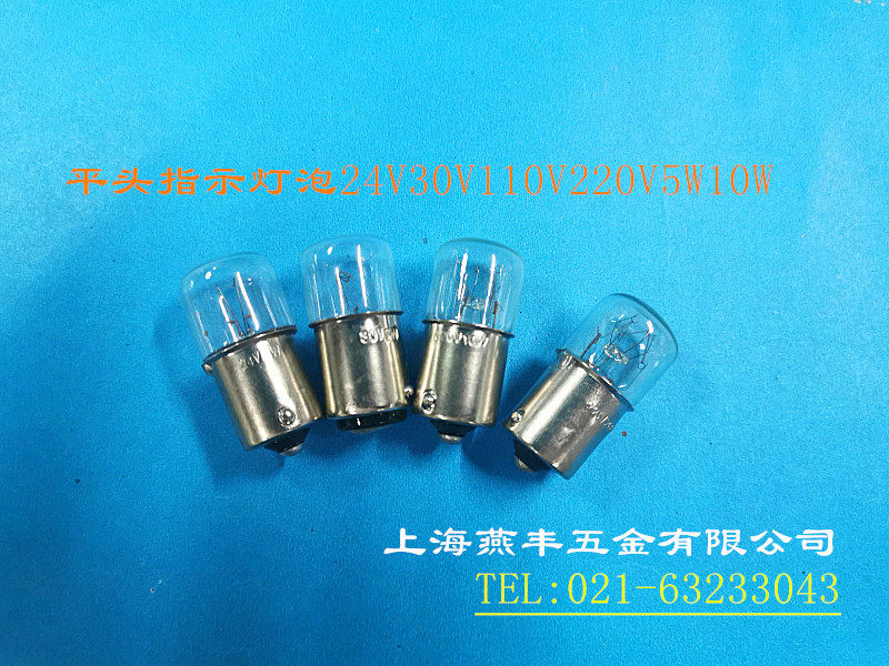  Indicate the light bulb small bulb 6V12V24V30V110V130V220V5W8W10W