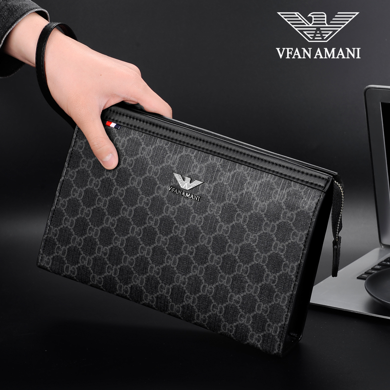 Men's handbag Handbags Handbags Business Leather Letters Enveloping Men's Bag Hands Grab Bags Luxury Brands 2021 New