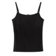 Girls' growth period anti-bulge vest 9-year-old, 10-year-old and 11-year-old primary school students' black suspender underwear