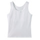 Girls' Pure Cotton Underwear for the Developmental Stage, Anti-Bump Vest for First Stage Growth, White Long Style