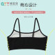Girls' Development Period Anti-Bump Camisole, Black Girls' Vest, Pure Cotton, Young Girl Student Beautiful Back Bra