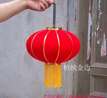 Spring Festival Lantern New Year decoration High-grade flocking red festive small lantern Phnom Penh without words 40# Ancient Zhenhong Pendant