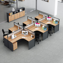 Guangdong staff desk 6 - person minimal screen station card seat of the font L employee computer desk partition card