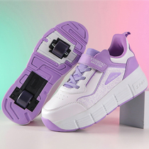 Girls heelys shoes double-wheeled heelys roller skates student girls heelys shoes girls deformed shoes with wheels